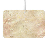 Glam Gold Roos Blush Pink Leopard Print Luchtverfrisser (Achterkant)