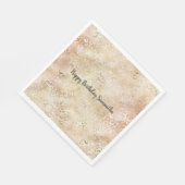 Glam Gold Roos Blush Pink Leopard Print Servet (Hoek)