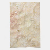 Glam Gold Roos Blush Pink Leopard Print Theedoek (Verticaal)