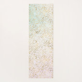 Glam Gold Roos Blush Pink Leopard Print Yogamat (Achterkant)