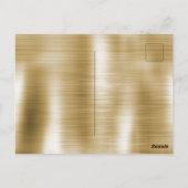 Glam Gold Roze Zwart Koeienhuid Briefkaart (Achterkant)