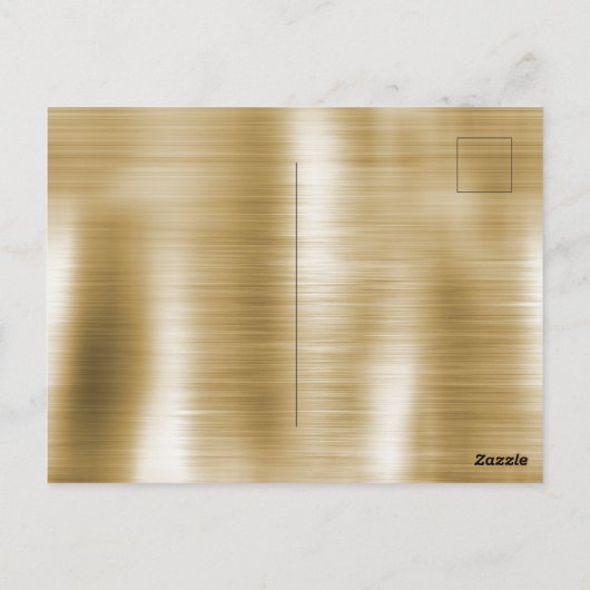 Glam Gold Roze Zwart Koeienhuid Briefkaart (Achterkant)