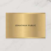 Glam Gold-Sjabloon elegante moderne luxe Populaire Visitekaartje (Voorkant)