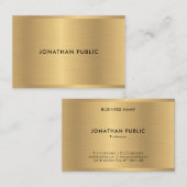 Glam Gold-Sjabloon elegante moderne luxe Populaire Visitekaartje (Voorkant / Achterkant)