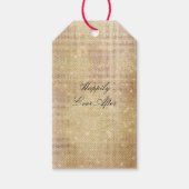 Glam Gold Sparkle Cadeaulabel (Voorkant)