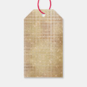 Glam Gold Sparkle Cadeaulabel (Achterkant)
