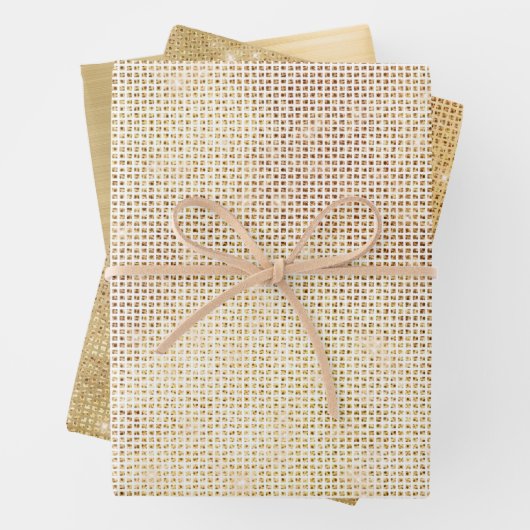 Glam Gold Sparkle Inpakpapier Vel (In situ)