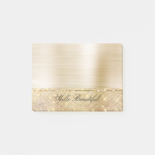Glam Gold Sparkle Post-it® Notes (Voorkant)