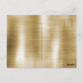 Glam Gold Sparkle Roze Zwart Koeienhuid Briefkaart (Achterkant)