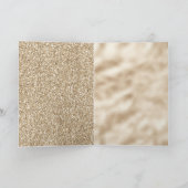 Glam Gold Sparkle-Stippen kerstboom Kaart (Binnen)