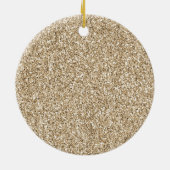  Glam Gold Sparkle-Stippen kerstboom       Keramisch Ornament (Achterkant)