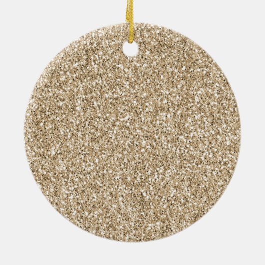  Glam Gold Sparkle-Stippen kerstboom       Keramisch Ornament (Achterkant)