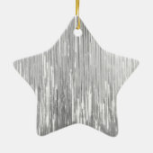 Glam Gold Sparkle Stripes Bruiloft Keramisch Ornament (Achterkant)