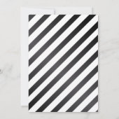 Glam Gold Sparkle Zwart-wit Baby shower Kaart (Achterkant)