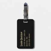 Glam Gold Stilettos Bagagelabel (Achterkant verticaal)