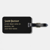 Glam Gold Stilettos Bagagelabel (Achterkant horizontaal)