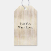 Glam Gold Stripes Cadeaulabel (Voorkant)