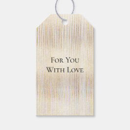 Glam Gold Stripes Cadeaulabel