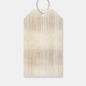 Glam Gold Stripes Cadeaulabel (Achterkant)