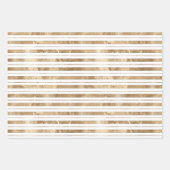 Glam Gold Stripes Inpakpapier Vel (Voorkant 2)