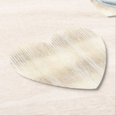 Glam Gold Stripes Kartonnen Onderzetters (Gekanteld)