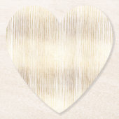 Glam Gold Stripes Kartonnen Onderzetters (Voorkant)