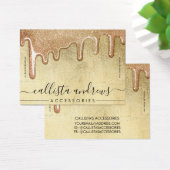 Glam Gold Thick Glitter Drift Bracelet Display Visitekaartje (Bureau)