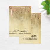 Glam Gold Thick Glitter Drift Ketting Display Visitekaartje (Bureau)