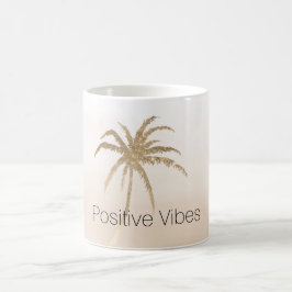 Glam Gold Tropical Palm Ombre Koffiemok