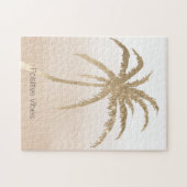 Glam Gold Tropical Palm ombre Legpuzzel (Horizontaal)