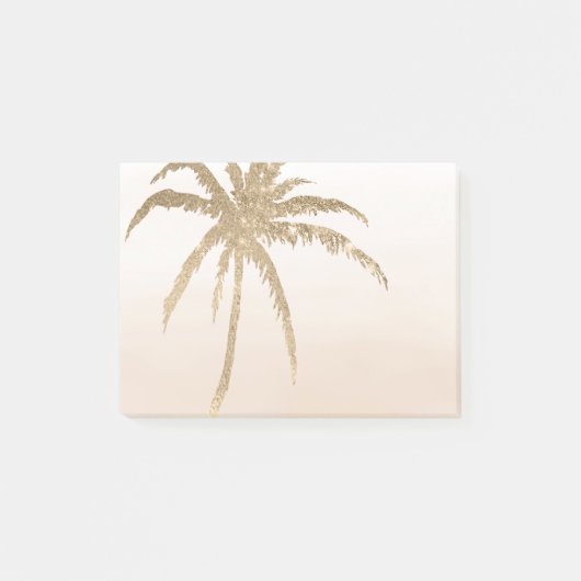 Glam Gold Tropical Palm ombre Post-it® Notes (Voorkant)