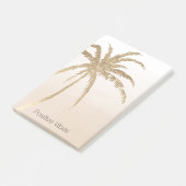 Glam Gold Tropical Palm ombre Post-it® Notes (Schuin)