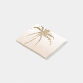 Glam Gold Tropical Palm ombre Post-it® Notes (Schuin)