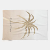 Glam Gold Tropical Palm Ombre Theedoek (Horizontaal)