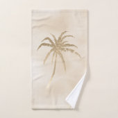 Glam Gold Tropical Palm Tree Ombre             Bad Handdoek (Handdoek)