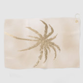 Glam Gold Tropical Palm Tree Ombre               Golfhanddoek (Horizontaal)