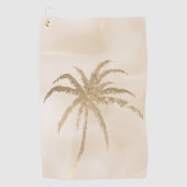 Glam Gold Tropical Palm Tree Ombre               Golfhanddoek (Voorkant)