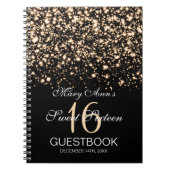 Glam Gold uit het Midnight Glam Gold van 16 partij Notitieboek (Voorkant)