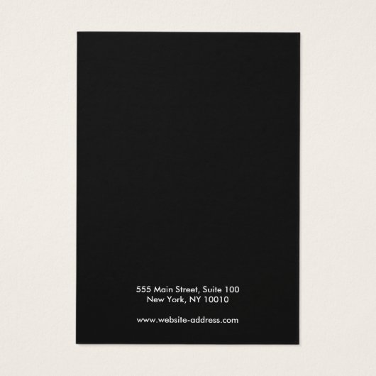 Glam Gold voegt uw Logo toe met de Kaart voor het  (Achterkant)