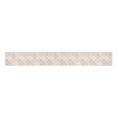 Glam Gold White Damask Grosgrain Lint (Voorkant)