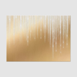 Glam Gold White Icicles kerst Tissuepapier