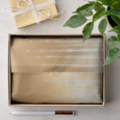 Glam Gold White Icicles kerst Tissuepapier (Geschenk)