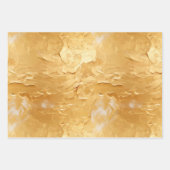 Glam Gold White Paint (look) Inpakpapier Vel (Voorkant 3)