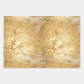 Glam Gold White Paint (look) Inpakpapier Vel (Voorkant 2)