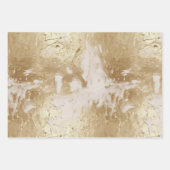 Glam Gold White Paint (look) Inpakpapier Vel (Voorkant)