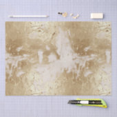 Glam Gold White Paint (look) Tissuepapier (Craft)