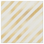 Glam Gold White Stripe Graphic Stof (Close Up)