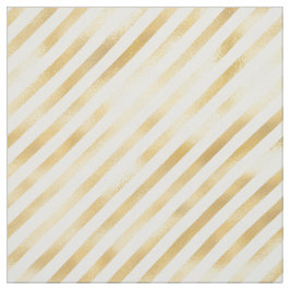 Glam Gold White Stripe Graphic Stof