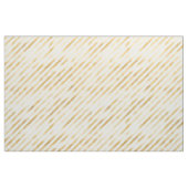 Glam Gold White Stripe Graphic Stof (Fat Quarter)