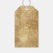 Glam Gold Zebra Glitter Roze Bont Cadeaulabel (Achterkant)